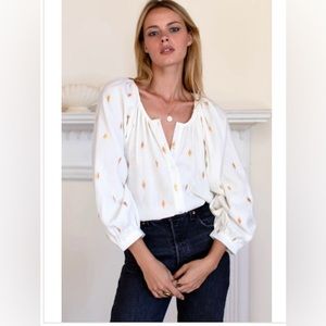 Emerson Fry- Frances Blouse Gold Leaf